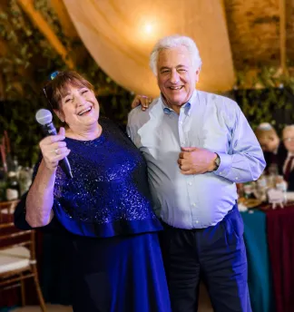 Dancing in the timber pavilion