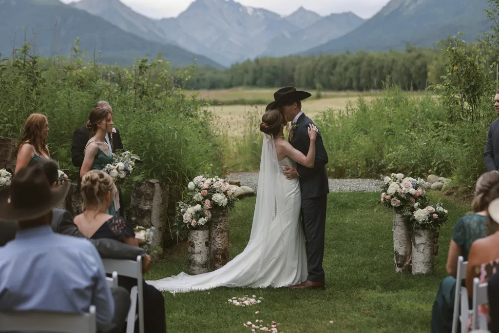 Wedding portraits in the peony fields